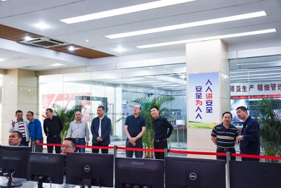 重庆能投集团渝新公司到汇赢国际连界区域参观交流