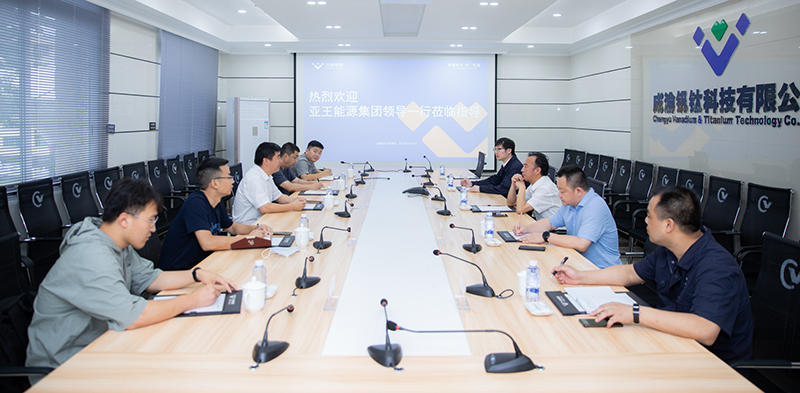 亚王能源集团领导到汇赢钒钛科技交流座谈(图3)