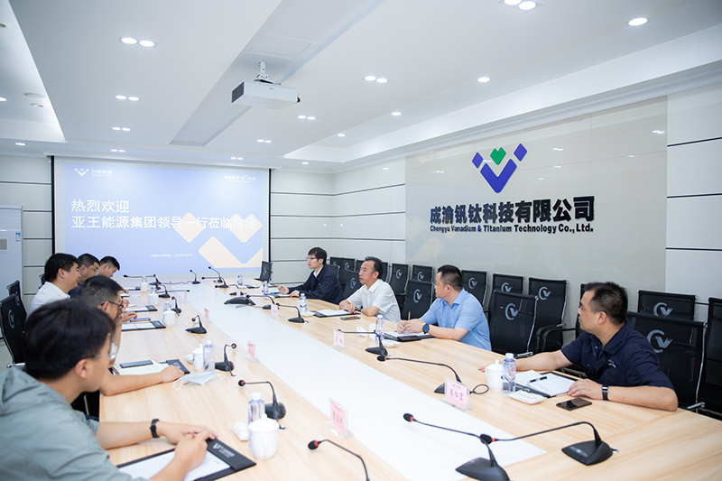亚王能源集团领导到汇赢钒钛科技交流座谈(图5)