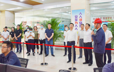 省委第十一巡视组来汇赢国际连界基地调研