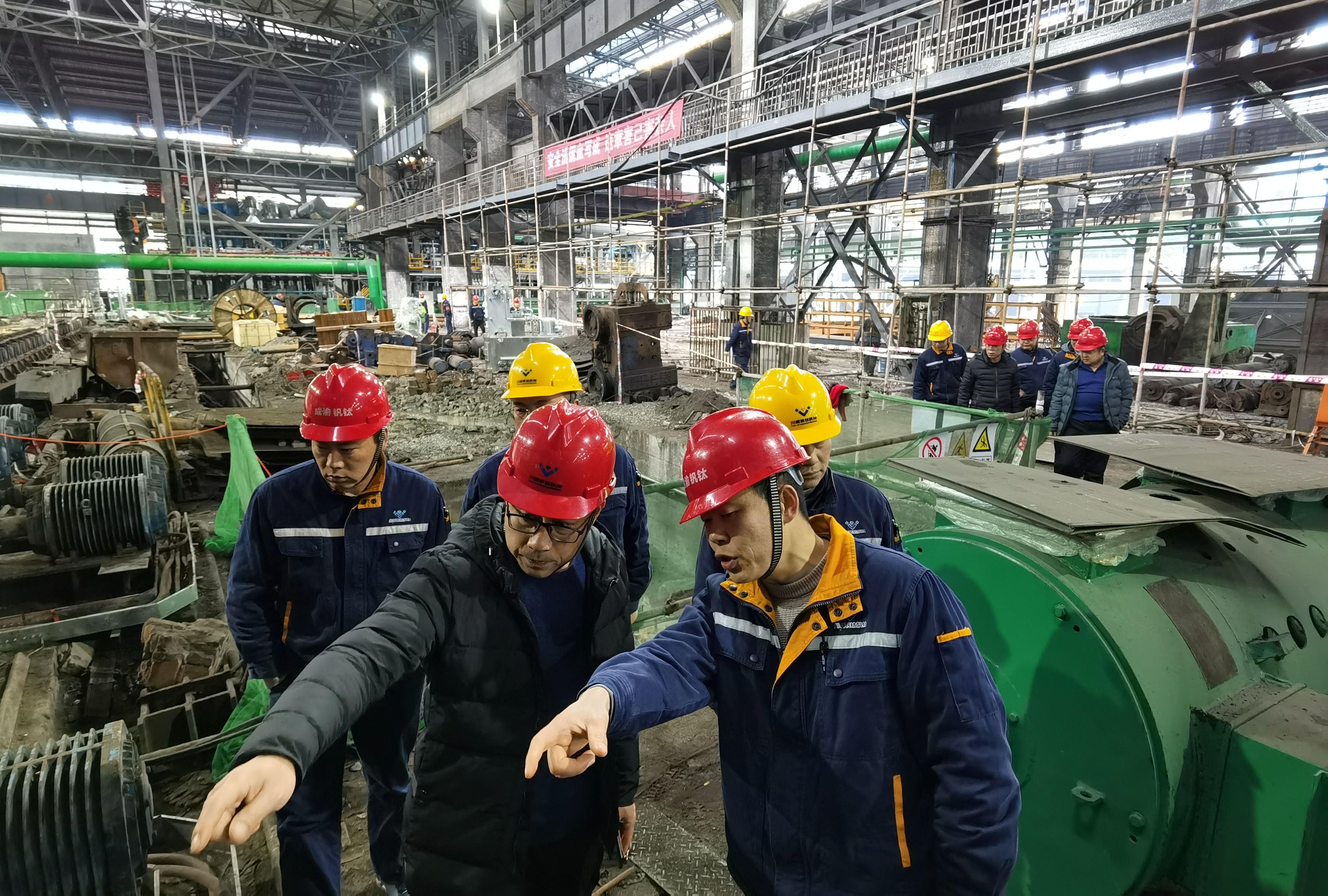 山东泰钢集团到汇赢连界基地交流(图3)