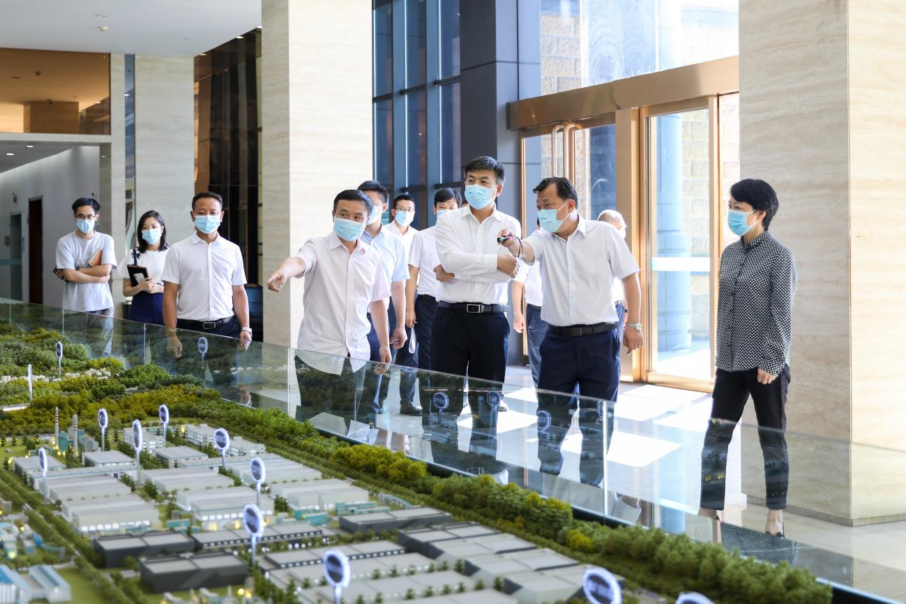 省委常委、组织部部长于立军一行到汇赢连界基地调研