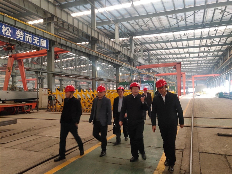 中国建筑金属结构协会钢结构分会常务副会长胡育科一行到汇赢国际龙泉基地考(图4)