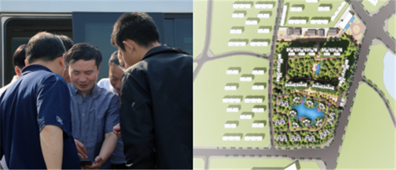 汇赢国际董事长王劲一行 “五一”劳动节视察连界区域重点项目(图2)